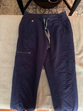 Figs Navy Drawstring Joggers for Women